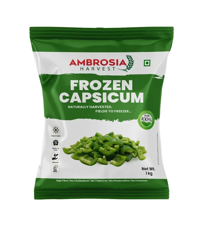 Ambrosia Harvest’s Frozen Capsicum 1kgNet Wt.