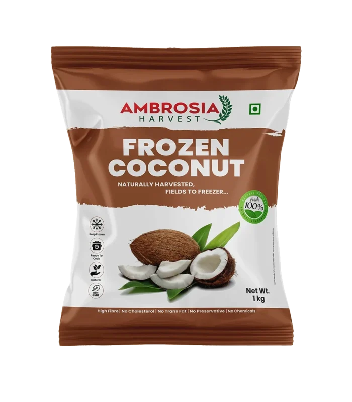 Ambrosia Harvest’s Frozen Coconut 1kgNet Wt.