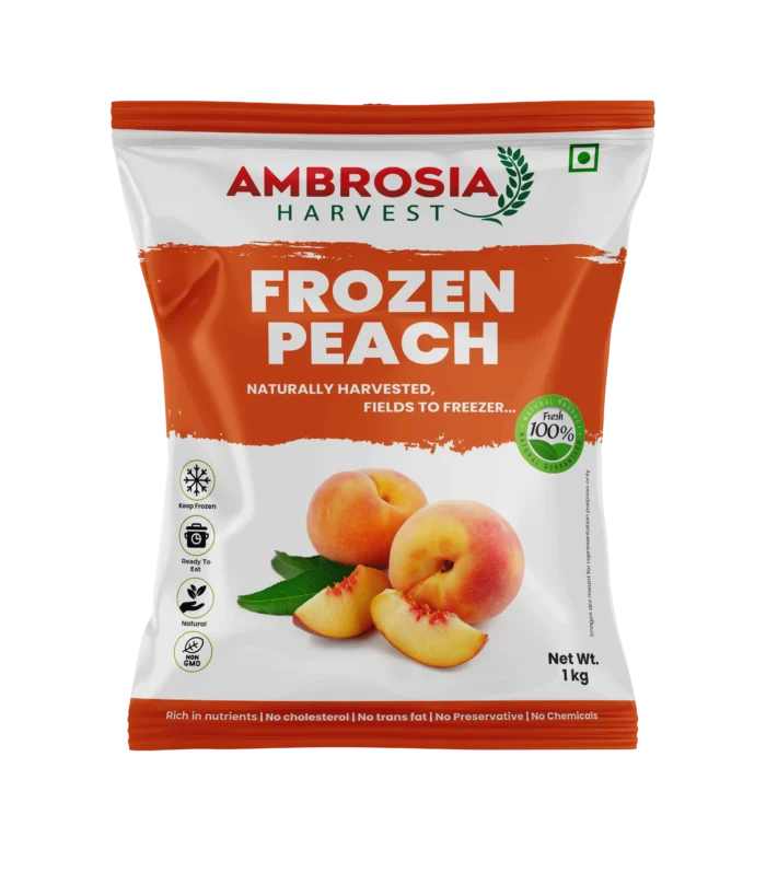 Ambrosia Harvest Frozen Peach – 1Kg (Net Wt.)