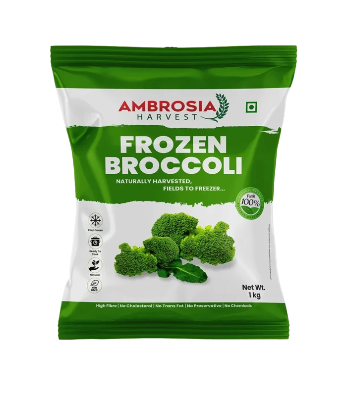 Ambrosia Harvest’s Frozen Broccoli 1kgNet Wt.