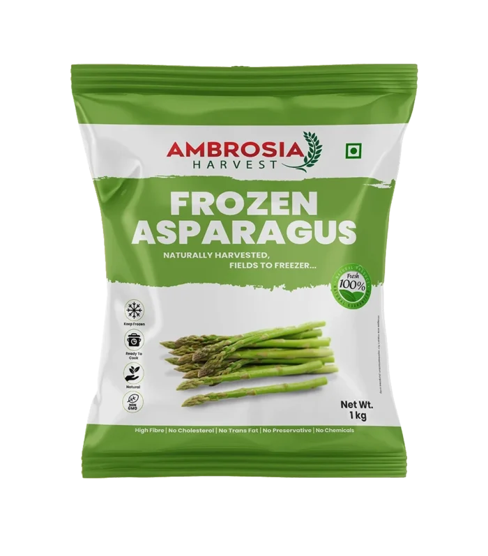 Ambrosia Harvest’s Frozen Asparagus 1kgNet Wt.