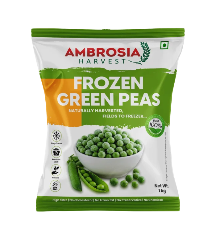 Ambrosia Harvest’s Frozen Green Peas 1kgNet Wt.